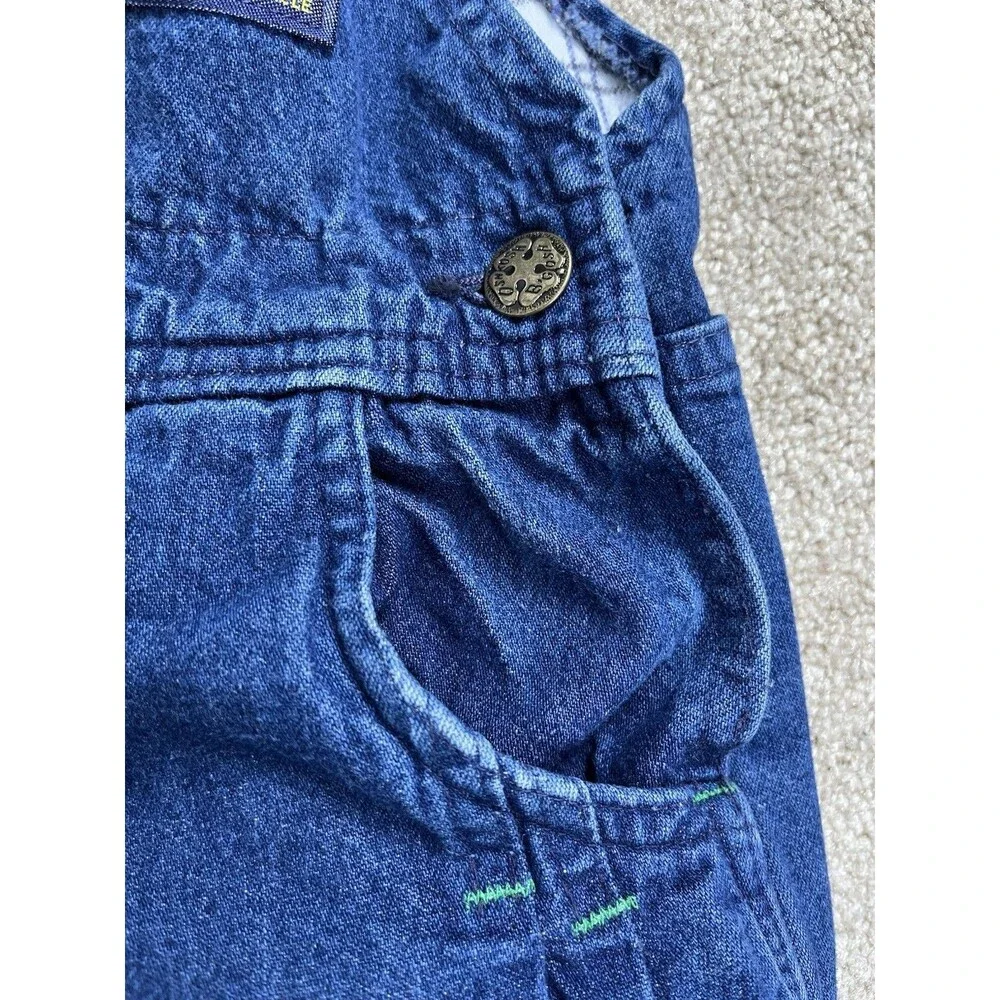 VTG 90s OshKosh B'Gosh Unisex Toddler 4T‎ Denim Overalls Vestbak Lined USA Made
